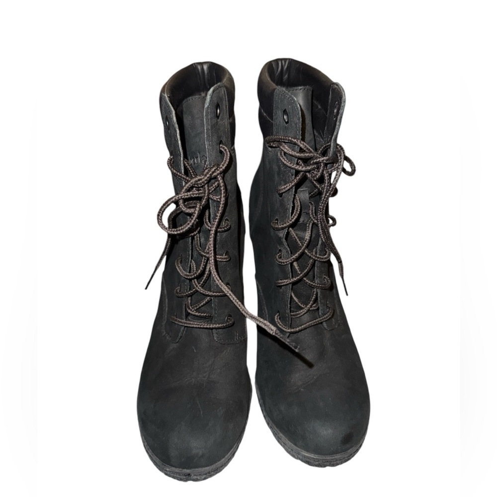 Timberland Black Lace-Up Tilson Ankle Boots EUC 9.5 - Picture 4 of 7